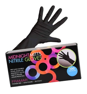 Foil It MIDNIGHT Mitts Nitrile Gloves Medium CNBO GLV-MM-MED
