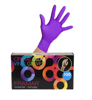 Framar Pink Paws Nitrile Coloring Gloves in 3 sizes, Gloves, hair color  accessories, nitrile gloves