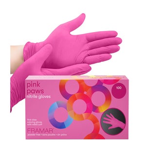 Pink Paws Nitrile Gloves Small 100Box GLV-PP-SML CR20