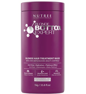 @ NUTREE Hair Botox For Blonde Hair Treatment Litre PURPLE BOX