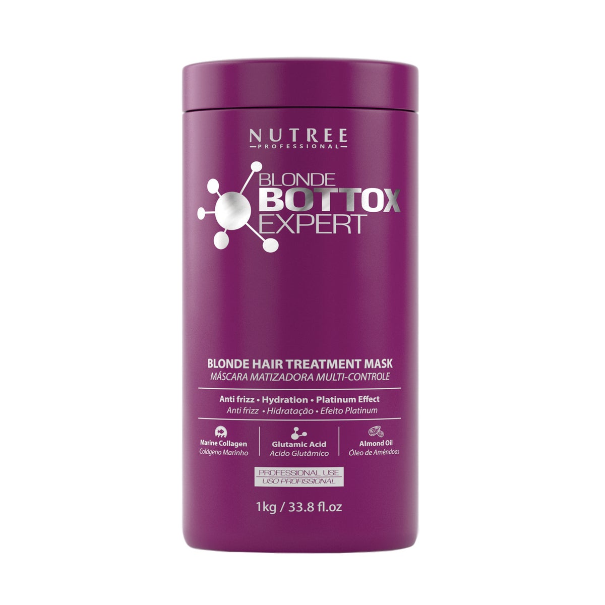 NUTREE Hair Botox For Blonde Hair Treatment Litre PURPLE BOX