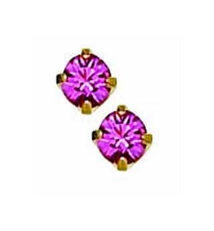 * 10k Rose Tiffany October EARRING