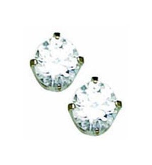 PP 5mm Cubic Zirconia CZ EARRING