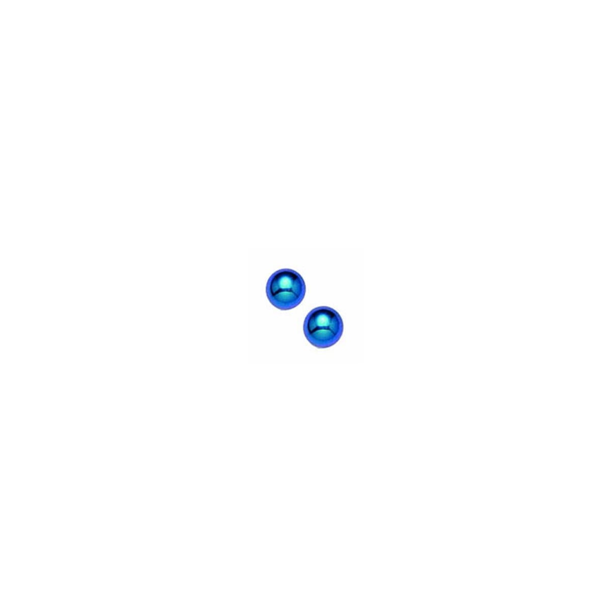 Titanium Blue 4mm Ball Anodized EARRING
