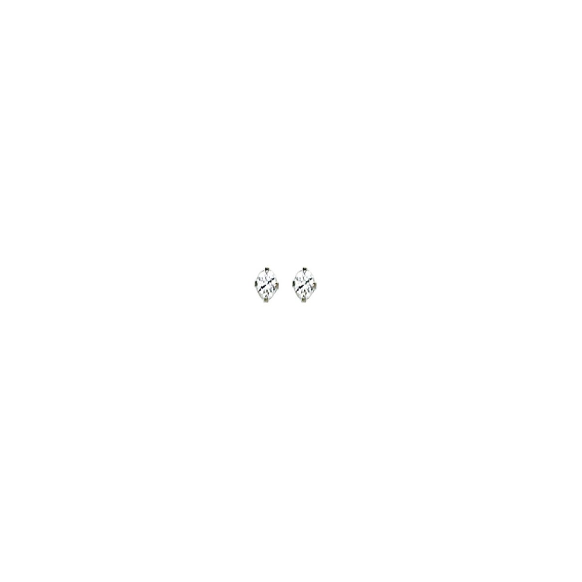 PP 2mm Cubic Zirconia CZ EARRING