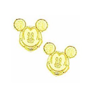 24KT Mickey Mouse Earrings