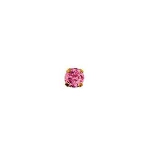 24kt 3mm Rose Tiffany October EARRING