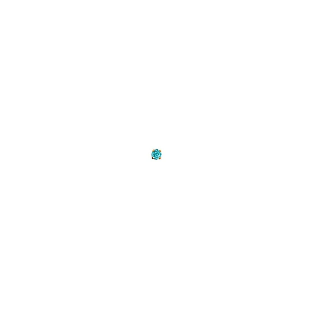 24kt 3mm Zircon Tiffany December EARRING