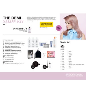 The Demi Salon Kit PM 2022 (1 BOX )  CHOOSE 72 COLOR TDSLN20