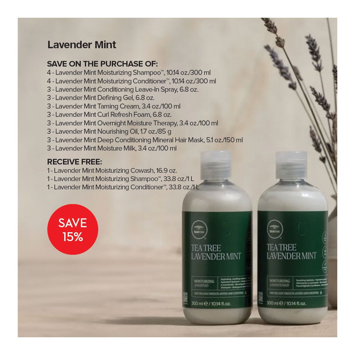 ! TEA TREE LAVENDER MINT (NEW DOOR KIT 2025 )