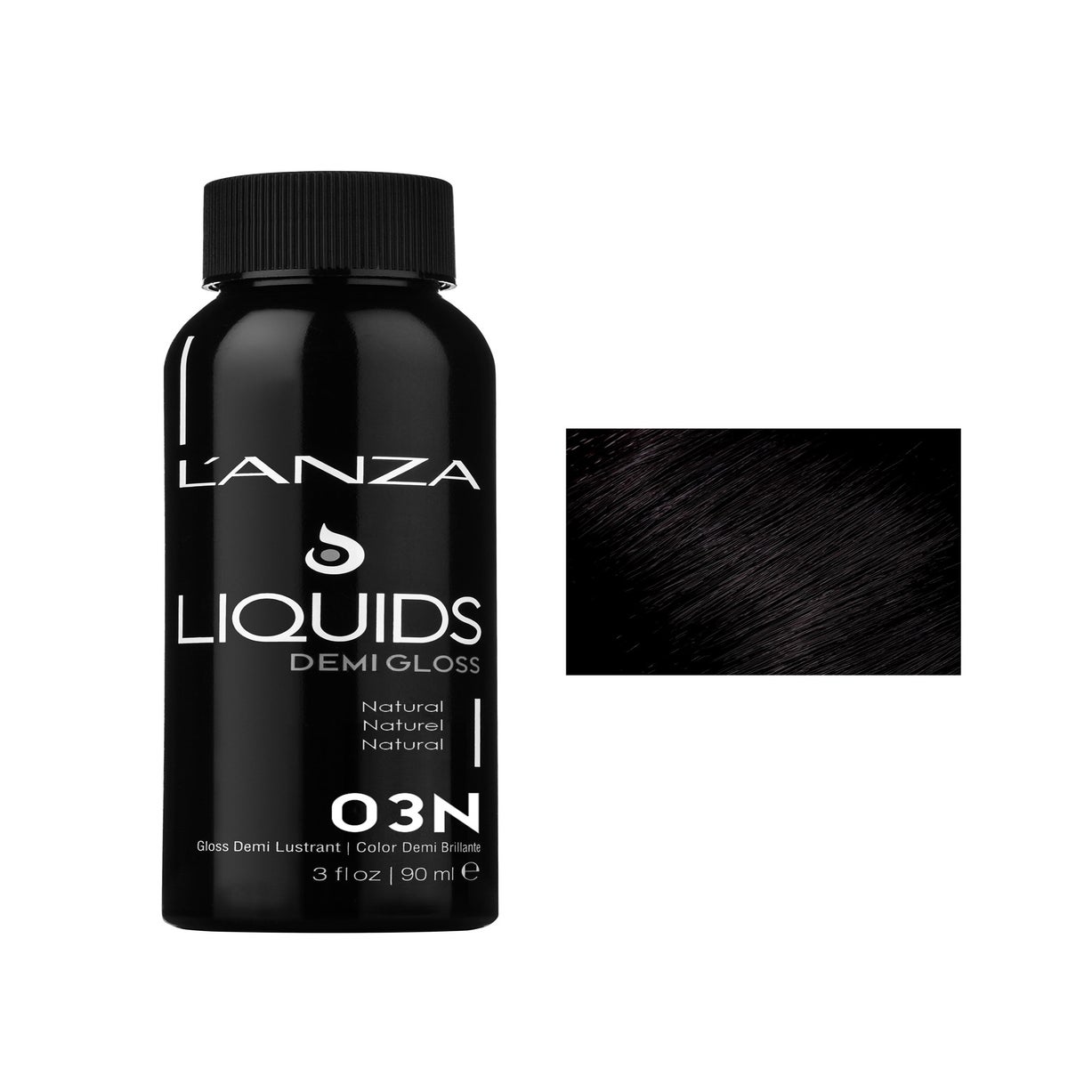 @90ml 03N DEMI GLOSS Darkest Natural Brown LNZ