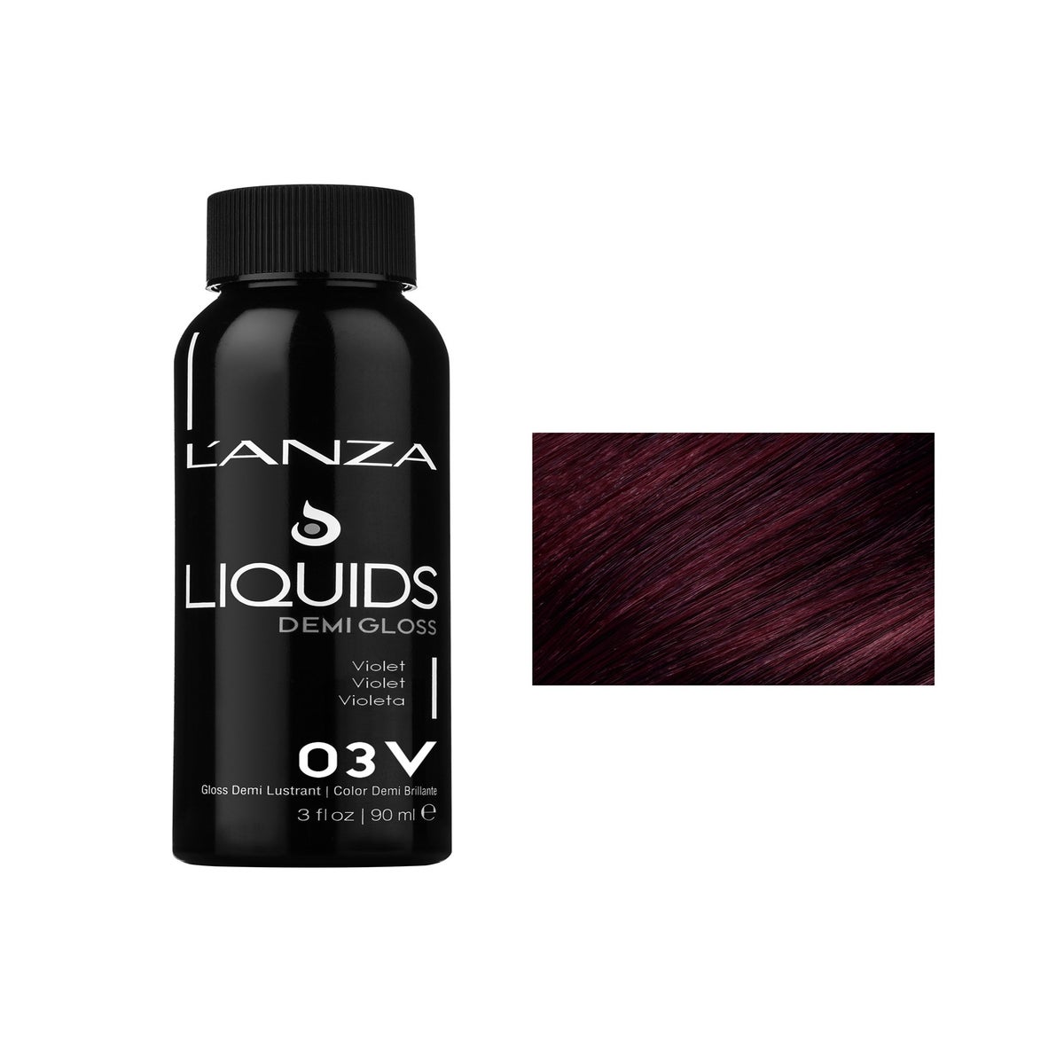 @90ml 03V DEMI GLOSS Dark Violet Blonde LNZ