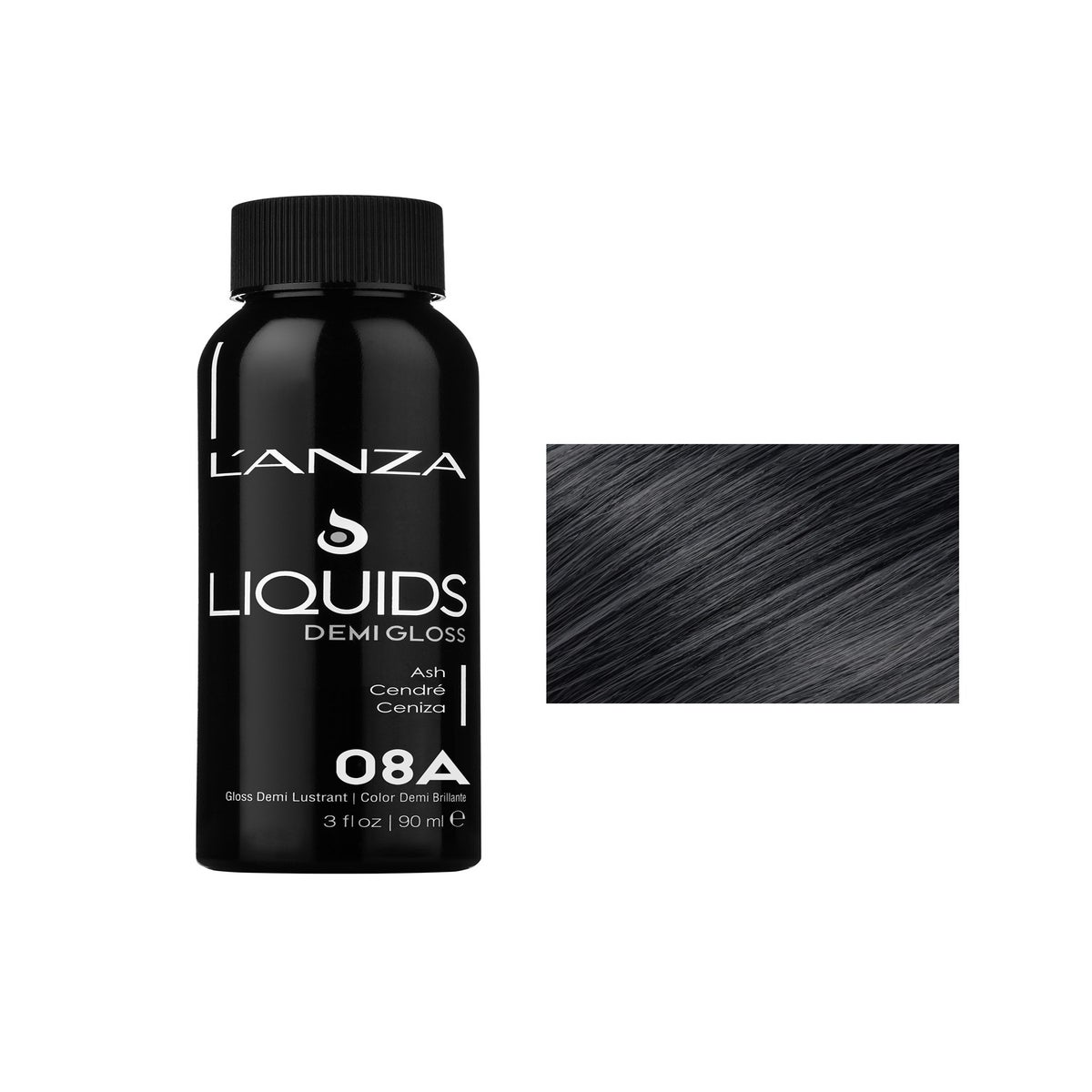 @90ml 08A DEMI GLOSS Medium Ash Blonde LNZ