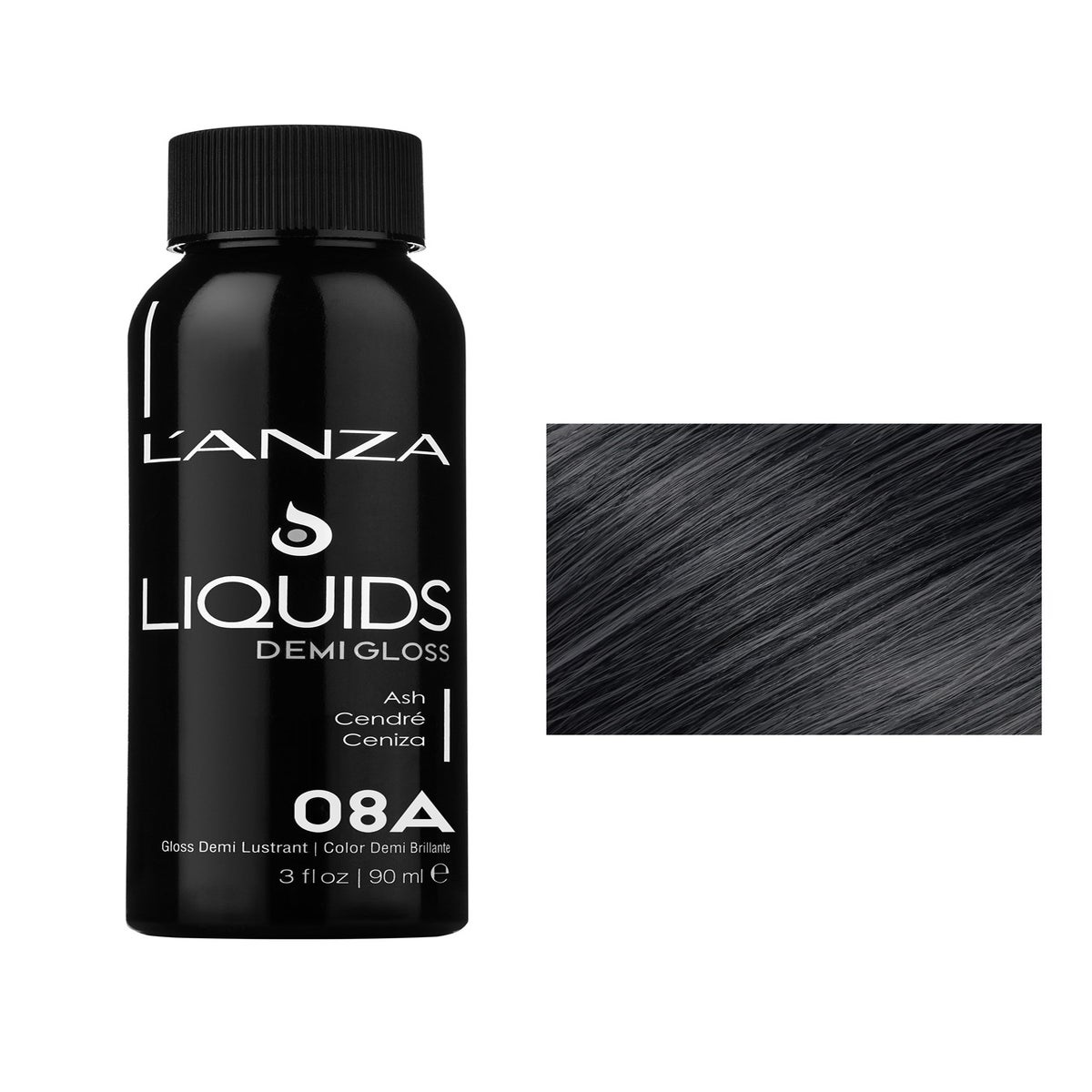 @90ml 08A DEMI GLOSS Medium Ash Blonde LNZ