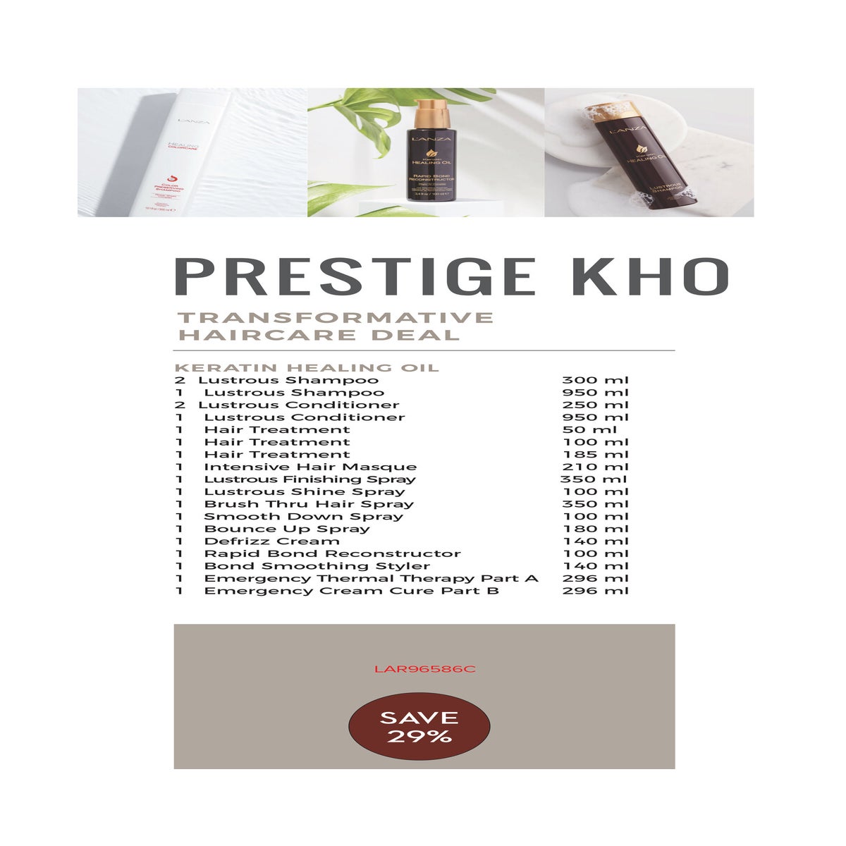 ! LNZ PRESTIGE KHO Keratin Oil 2024