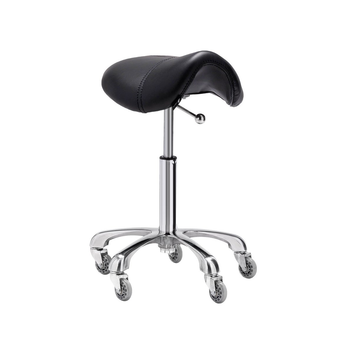 STOOL SADDLE 2 YR WARRANTY BLACK