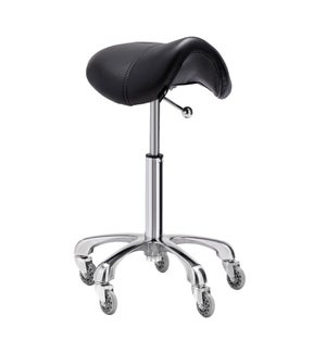 STOOL SADDLE 2 YR WARRANTY BLACK