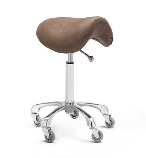 STOOL SADDLE 2 YR WARRANTY TAUPE