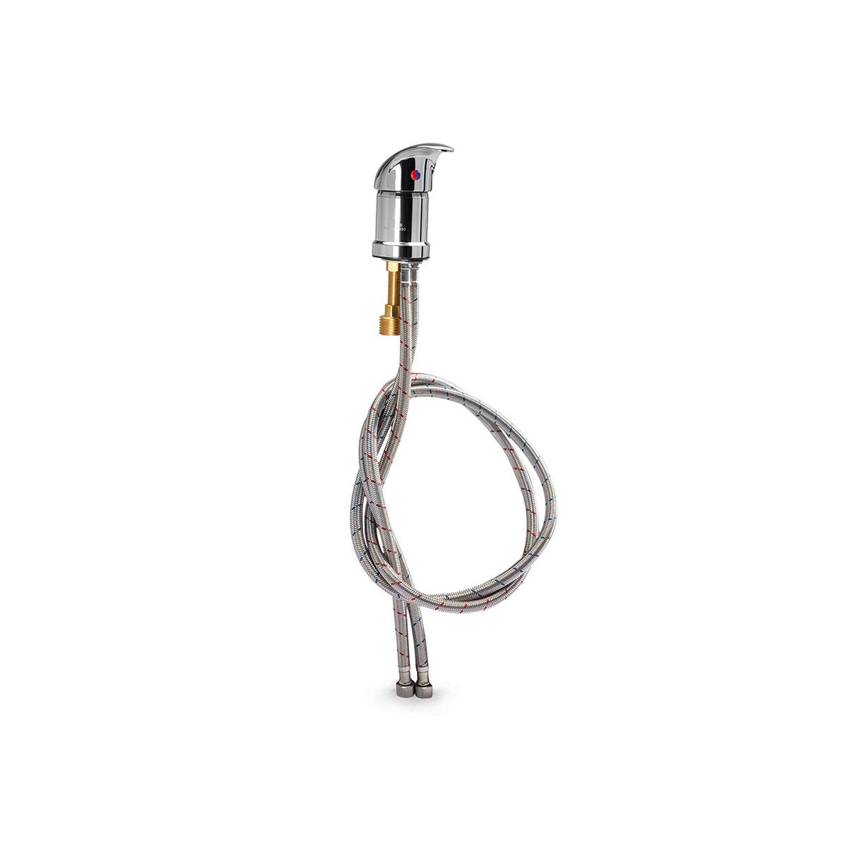 CHROME FAUCET WITH BACKFLOW PREVENTER 30MM DIAMETER CUPC