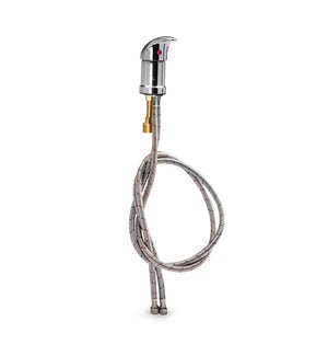 CHROME FAUCET WITH BACKFLOW PREVENTER 30MM DIAMETER CUPC