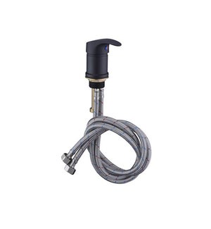 BLACK FAUCET WITH BACKFLOW PREVENTER CUPC