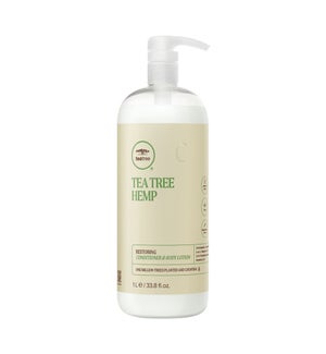 Litre Tea Tree Hemp Restoring Conditioner & Body Lotion PM - RESTAGE