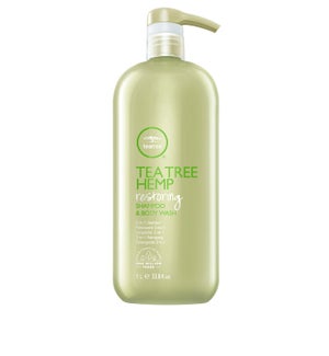 1Ltr Tea Tree Hemp Restoring Shampoo & Body Wash PM