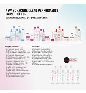 ! BC BONACURE CLEAN PERFORMANCE LAUNCH OFFER SO2022
