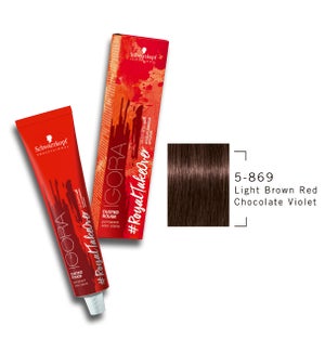 * 5-869 Light Brown Red Chocolate Violet RTO Igora Royal