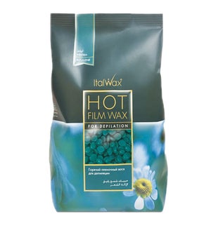 *IW Hard Natural Wax 1kg AZULENE Natural Hot Film Hard Wax Unscented