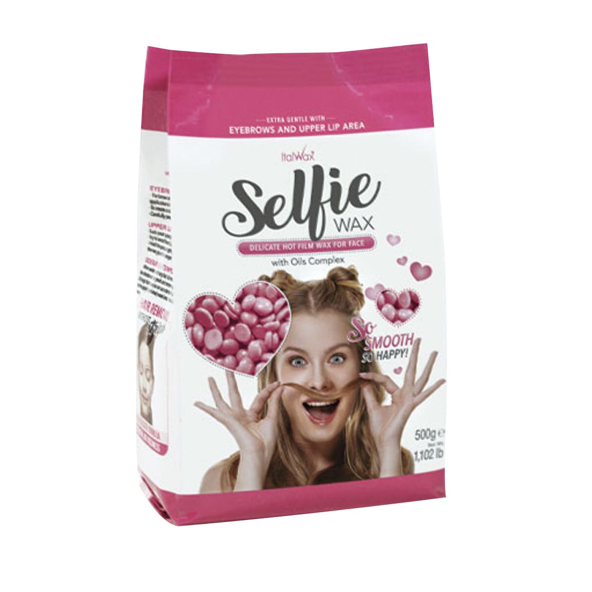 *IW Hard Synthetic 500g SELFI Face Hot Film Wax Unscented
