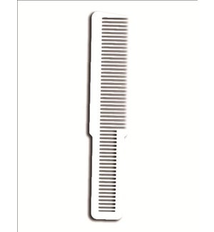 White Large Clipper Cut Comb in White MF