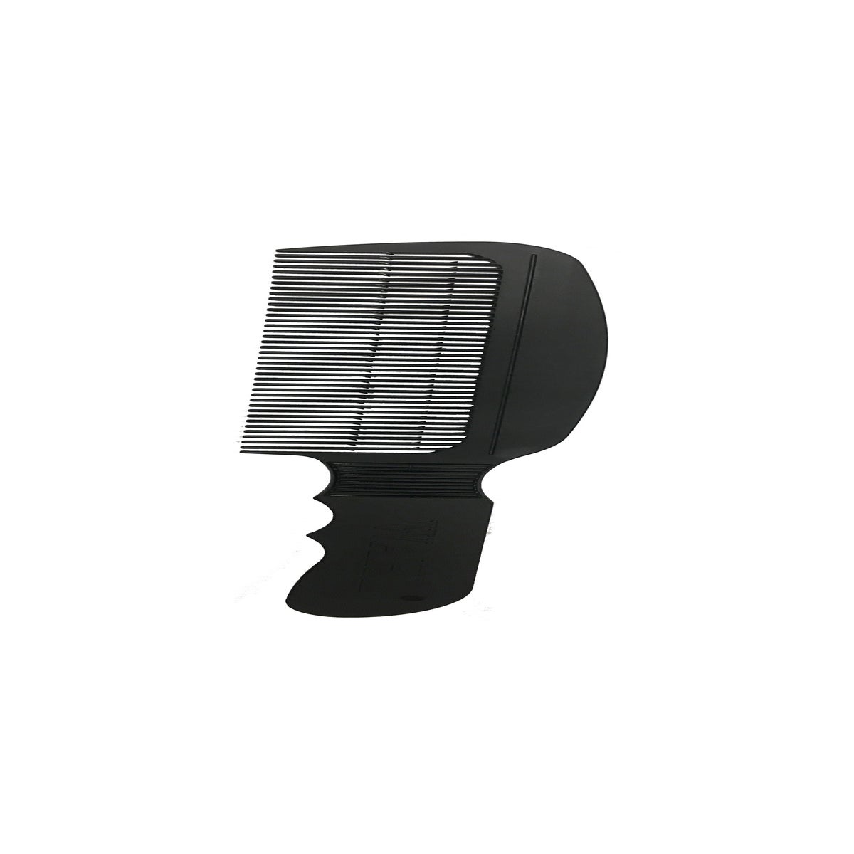Black Flat Top Comb In Black MF