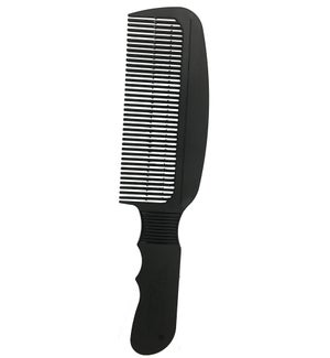 Black Flat Top Comb In Black MF