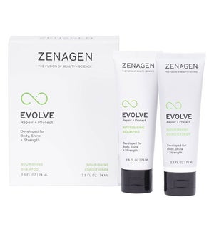 ZENAGEN 75ml Evolve Duo Nourishing Shampoo and Conditioner 2.5oz