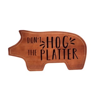 Wooden Charcuterie Board - Hog the Platter