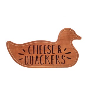 Wooden Charcuterie Board - Cheese and Quackers