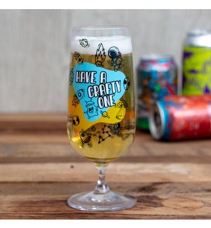 Craft Beer Glass - A Crafty One