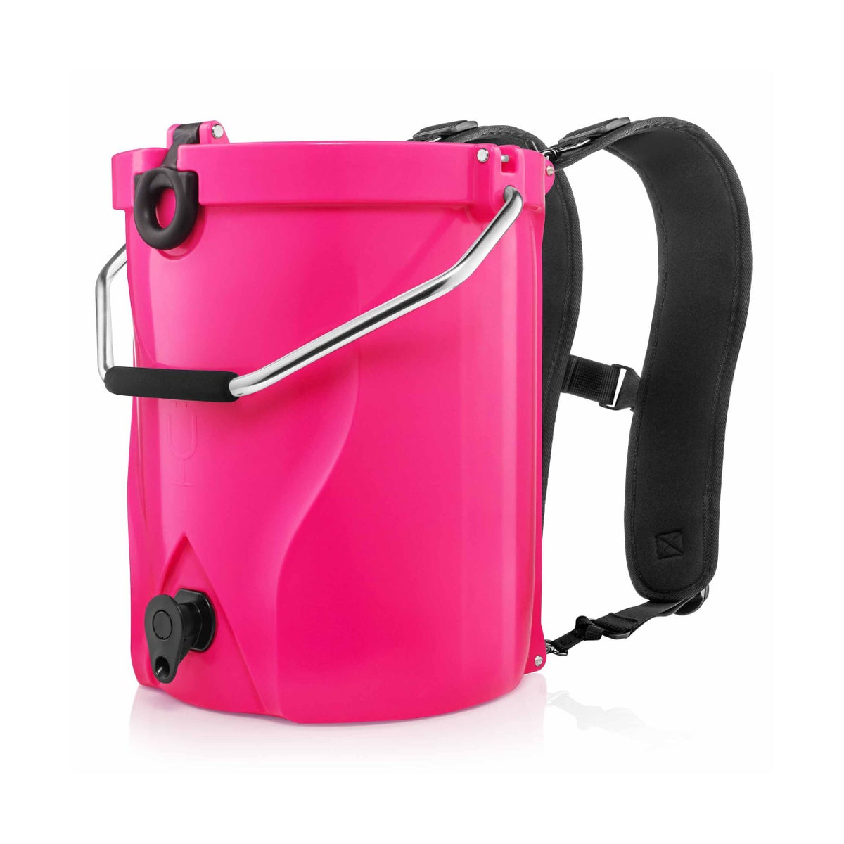 BackTap Rotomolded 3-gallon backpack cooler - Neon Pink