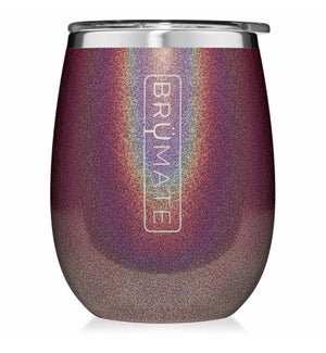 Uncork'd XL 14oz Wine Tumbler - Glitter Merlot