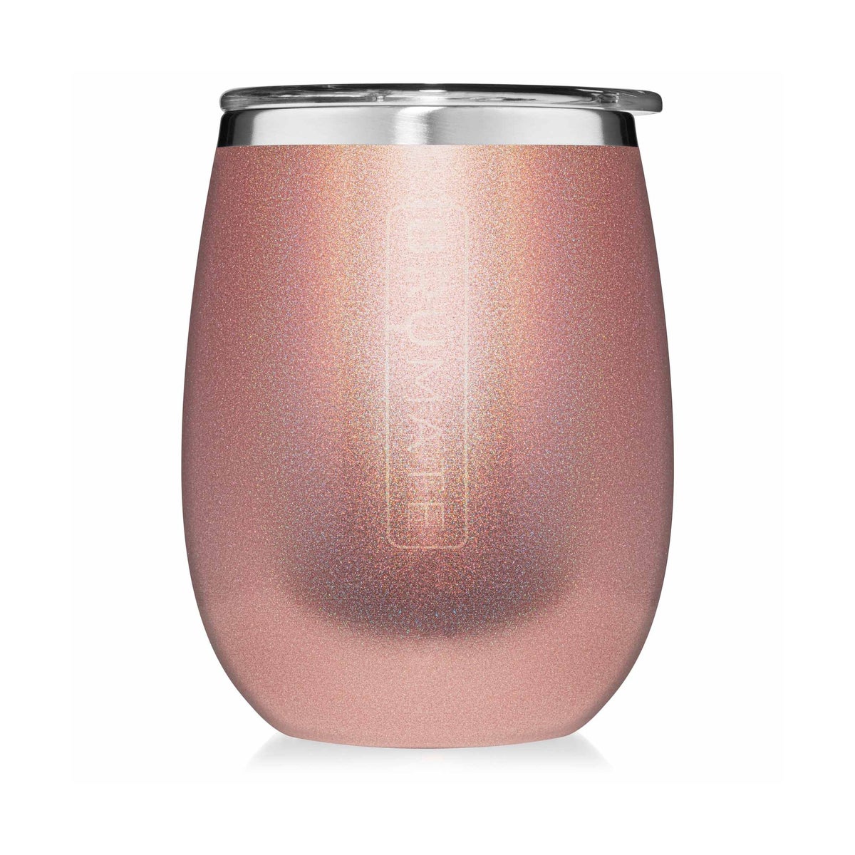 Uncork'd XL 14oz Wine Tumbler - Glitter Rose Gold