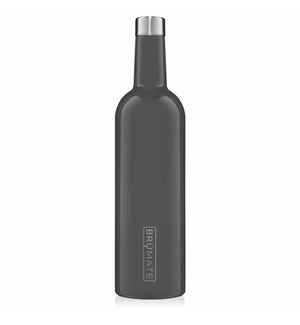 Winesulator Insulated Wine Canteen 25oz - Charcoal Gray