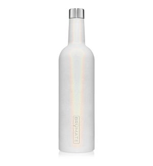 Winesulator Insulated Wine Canteen 25oz - Glitter White