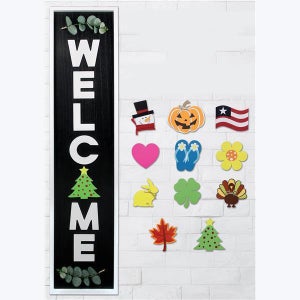 Interchangeable Welcome Signs
