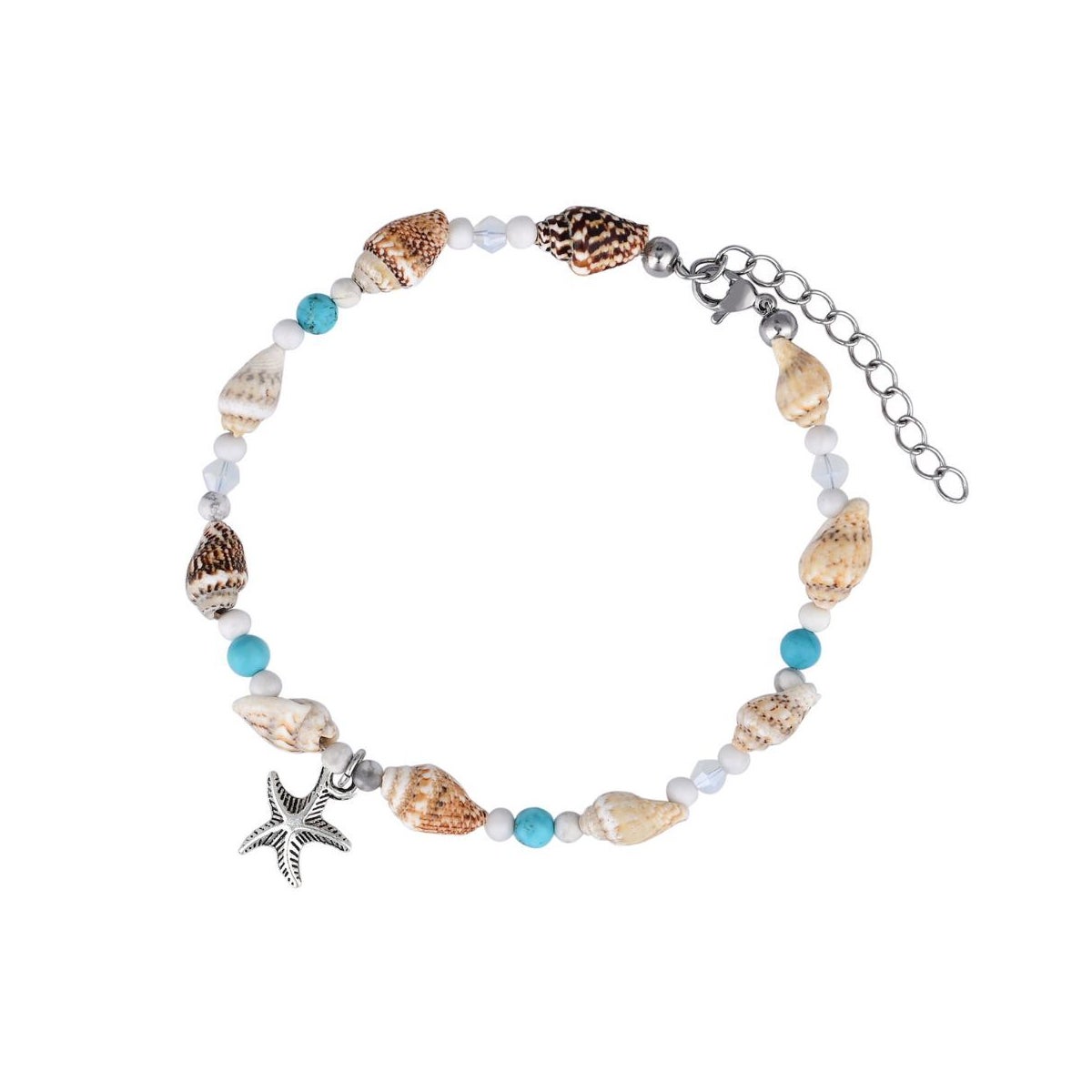 Starfish Shells Anklet