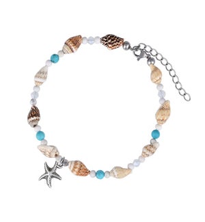 Starfish Shells Anklet