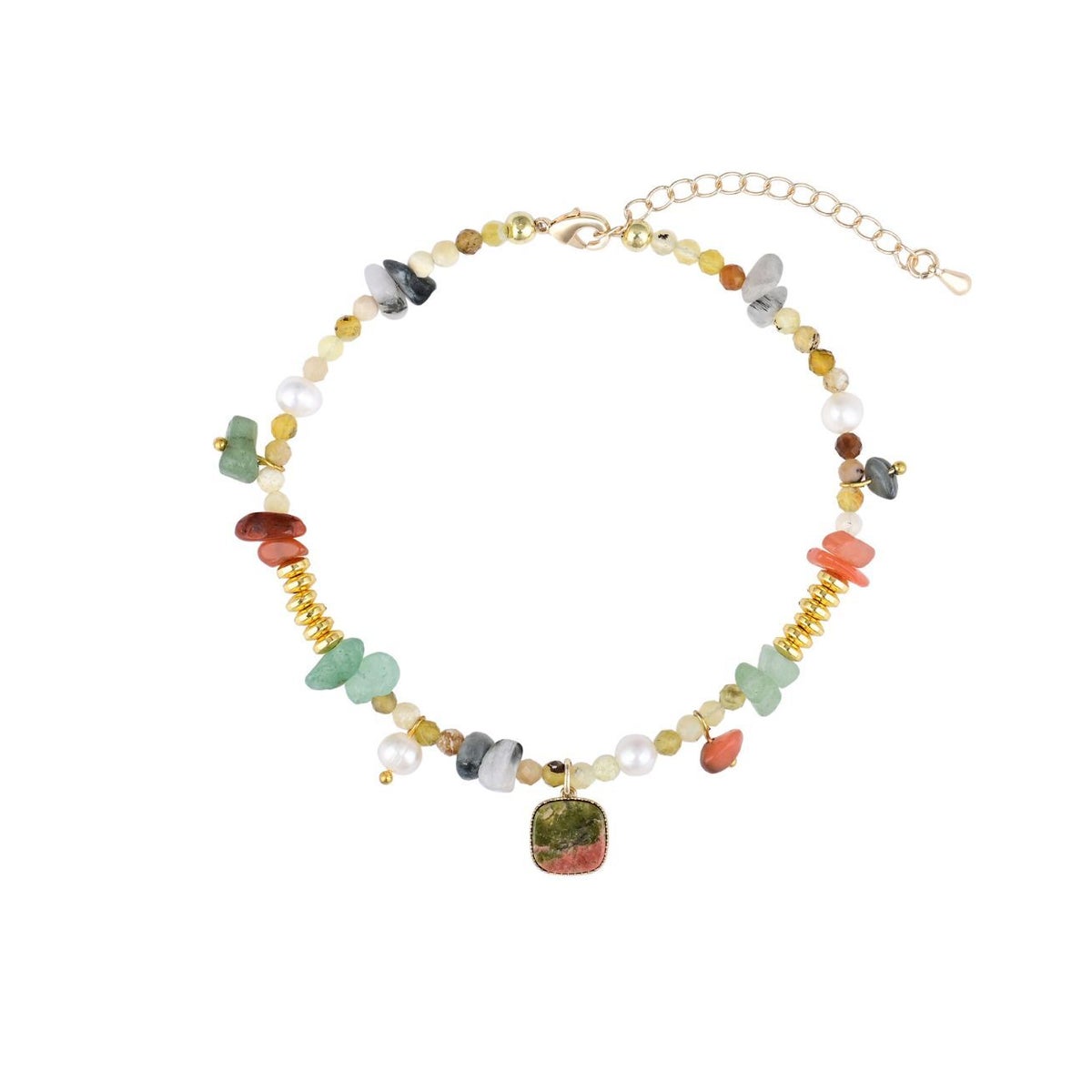 Unakite Aventurine Anklet