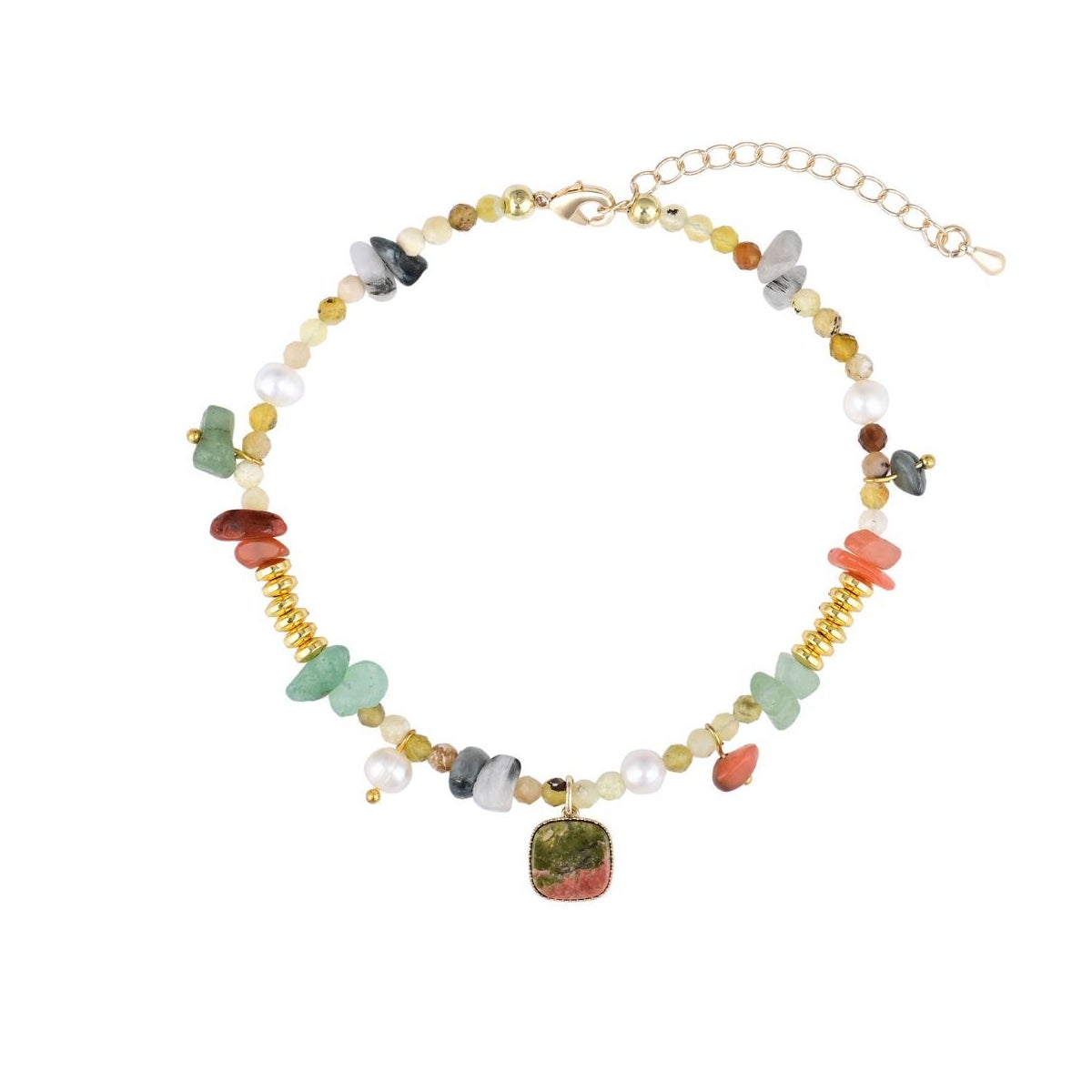 Unakite Aventurine Anklet