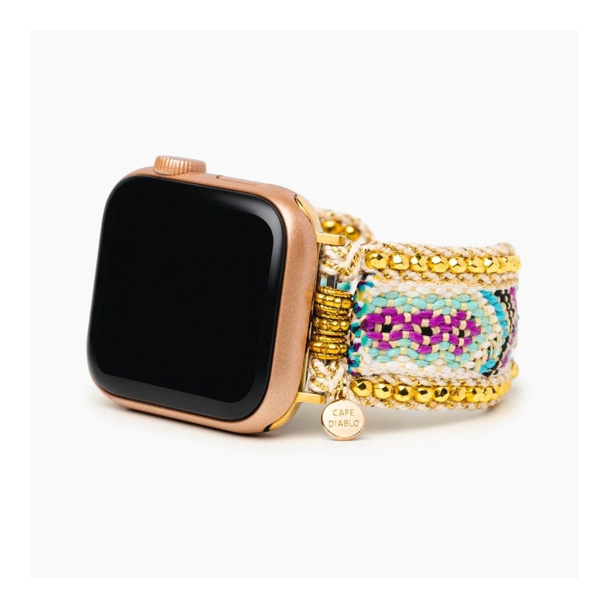 Golden Flower Apple Watch Strap