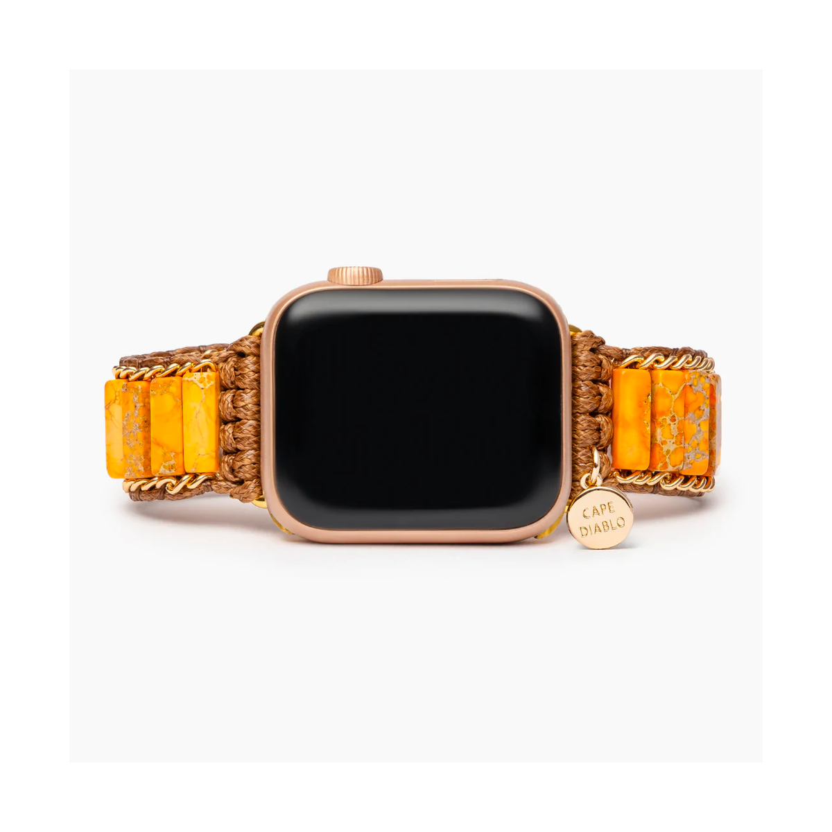 Peachy Imperial Jasper Apple Watch Strap